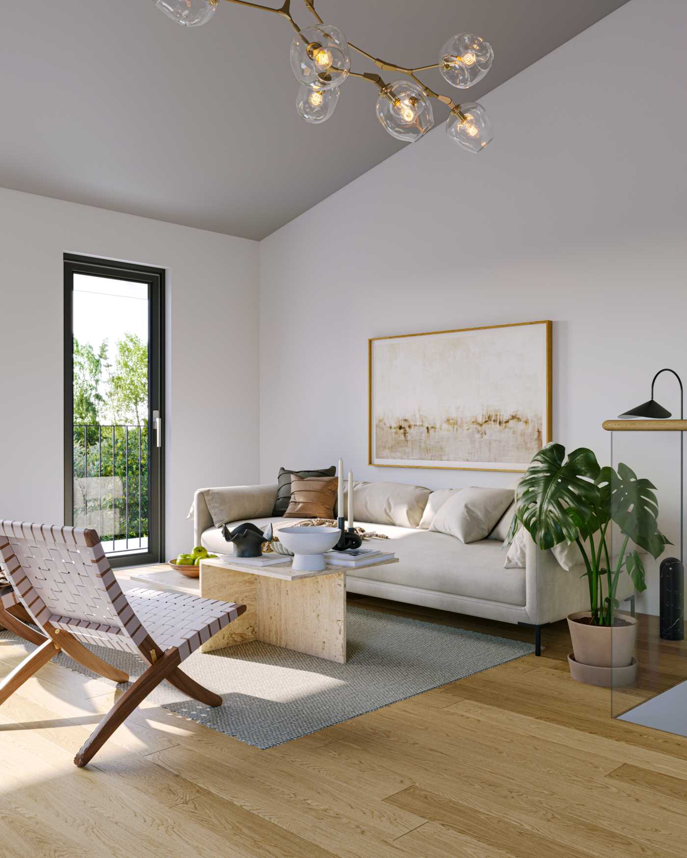 Vardagsrum Renderad bild