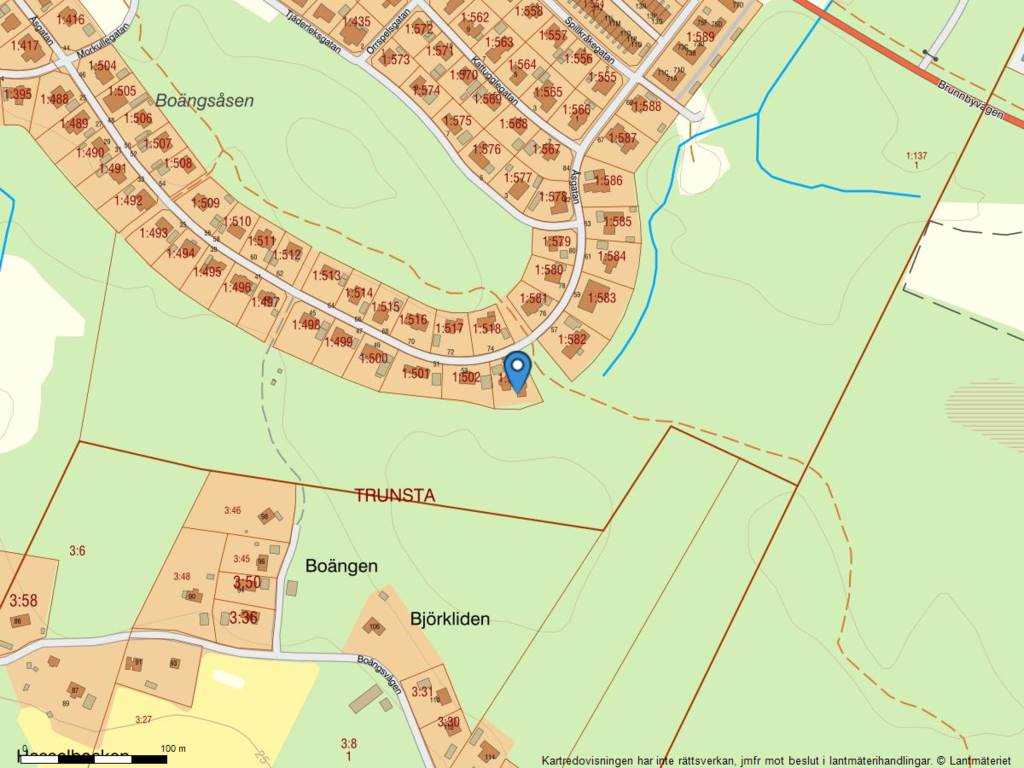 Lågupplöst Fastighetskarta