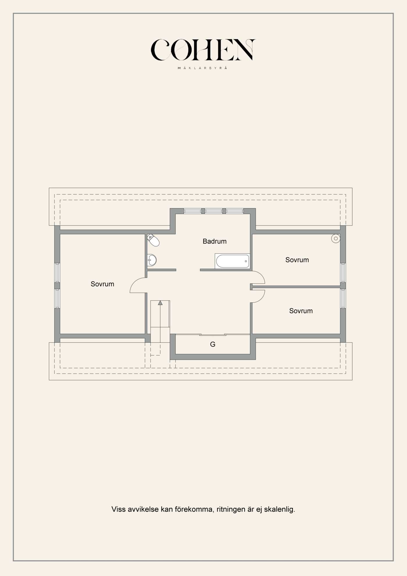 Planritning övre plan