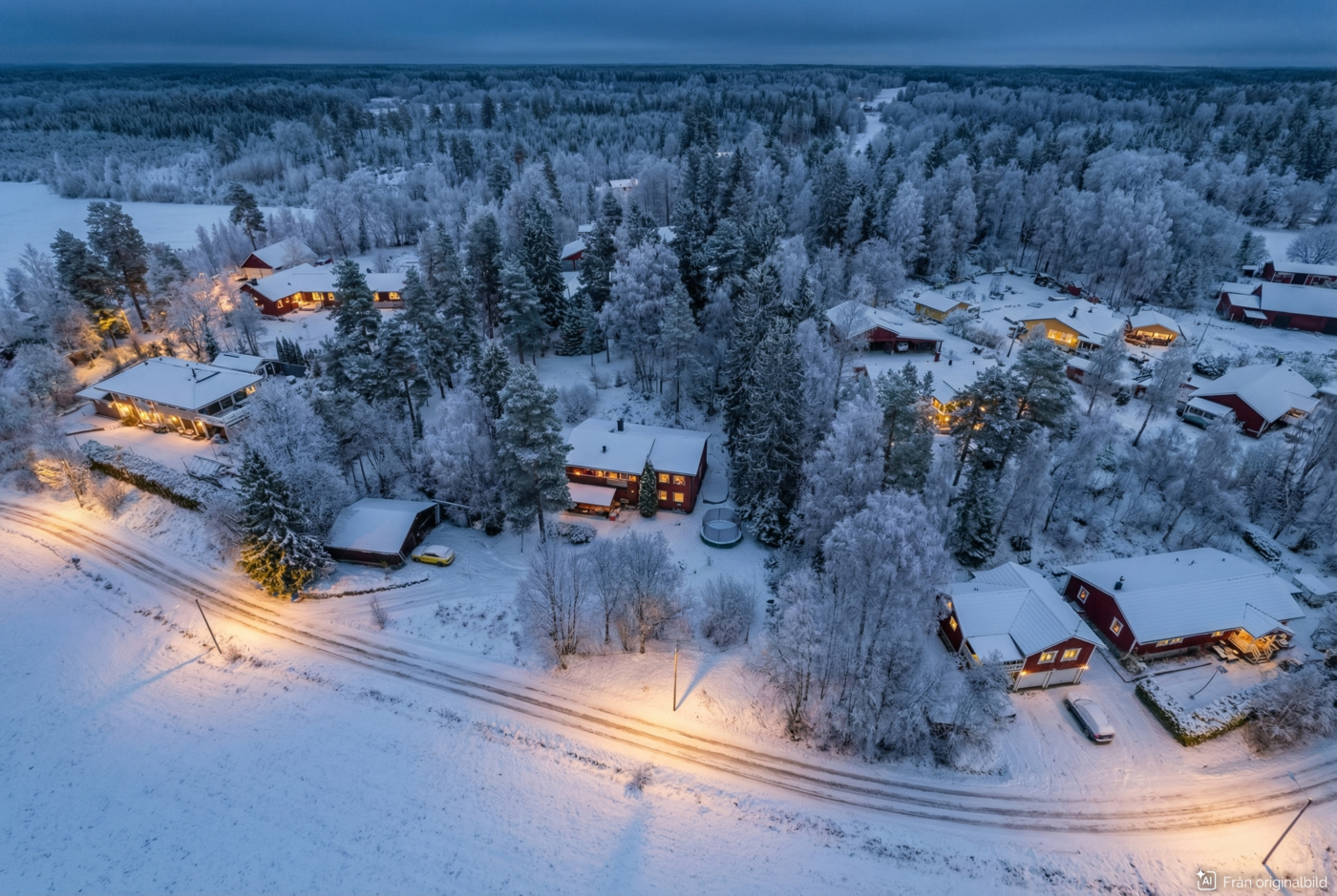 AI redigerad drönarbild Björkstavägen 9