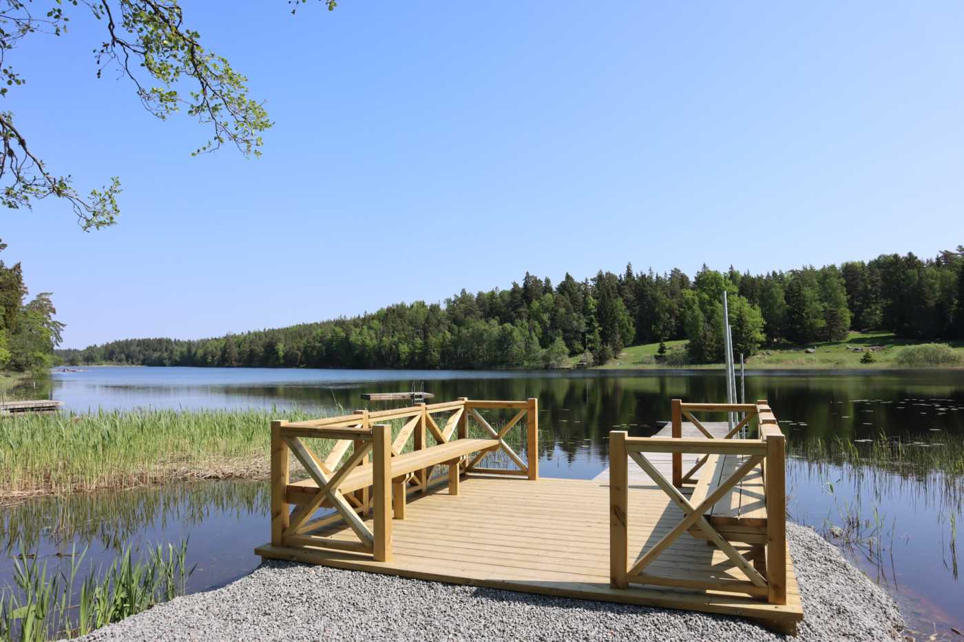 En av badplatserna i Eda i sjön Ramsen