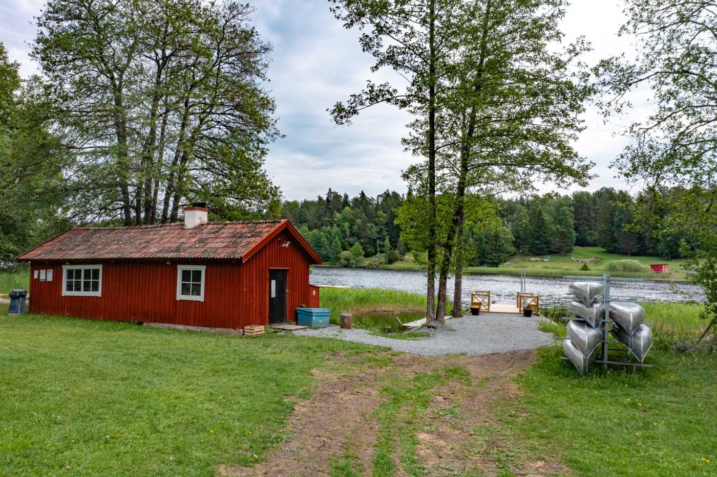 En av badplatserna i Eda i sjön Ramsen