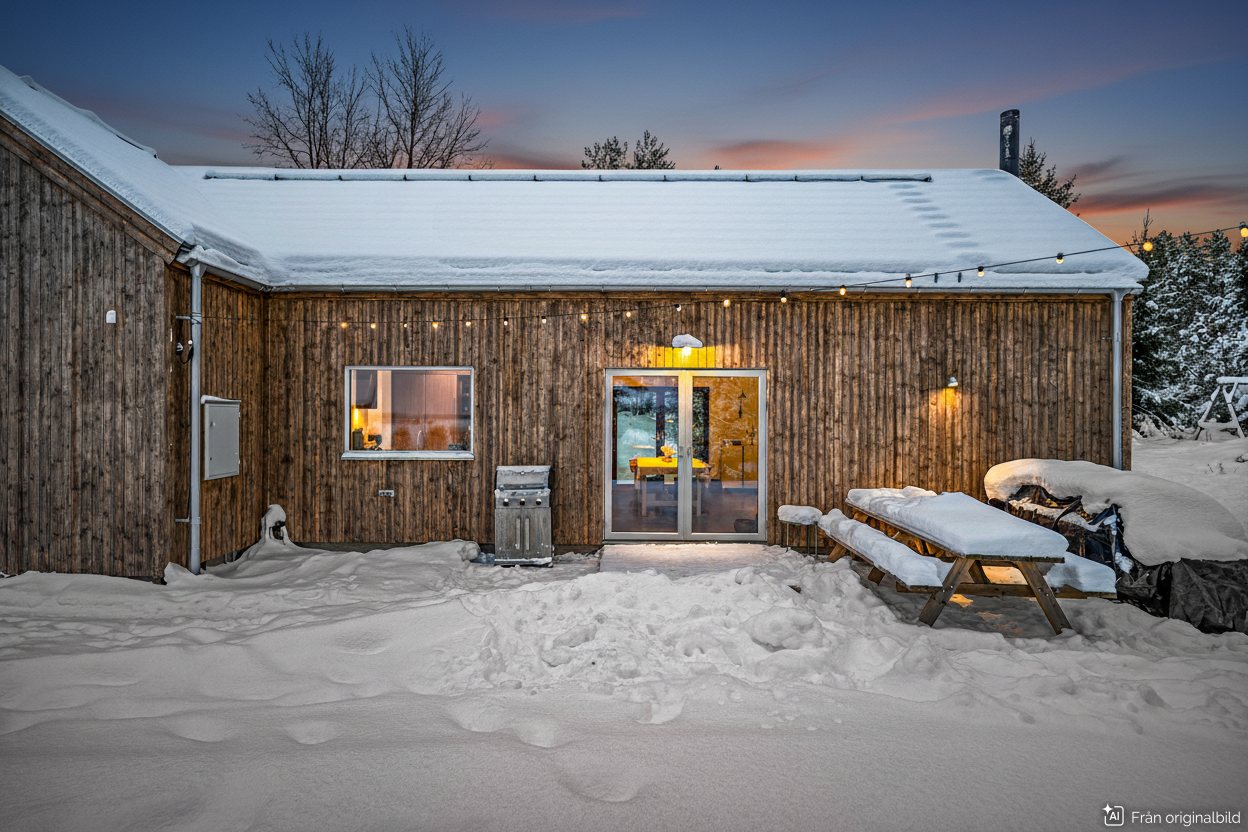 Uteplats med vacker vy över landskapet