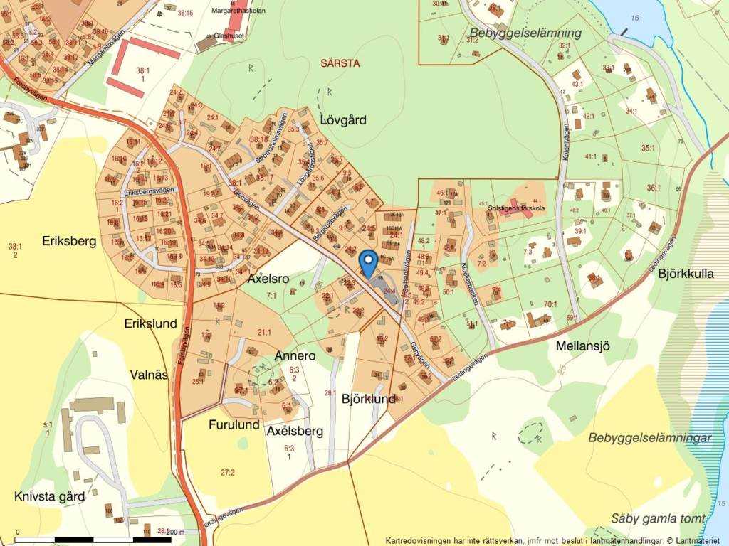 Lågupplöst Fastighetskarta