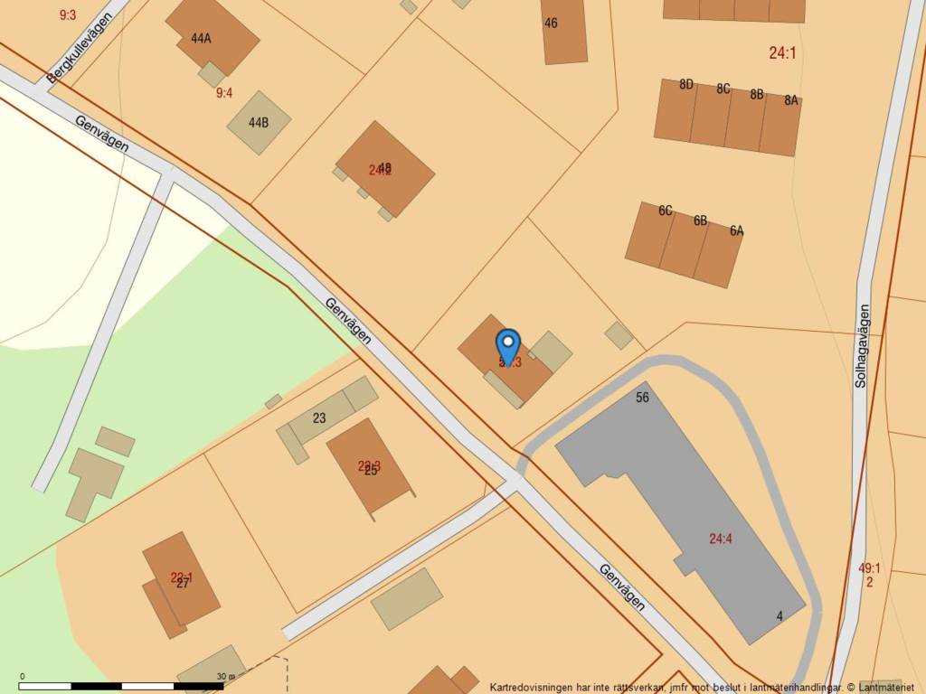 Lågupplöst Fastighetskarta