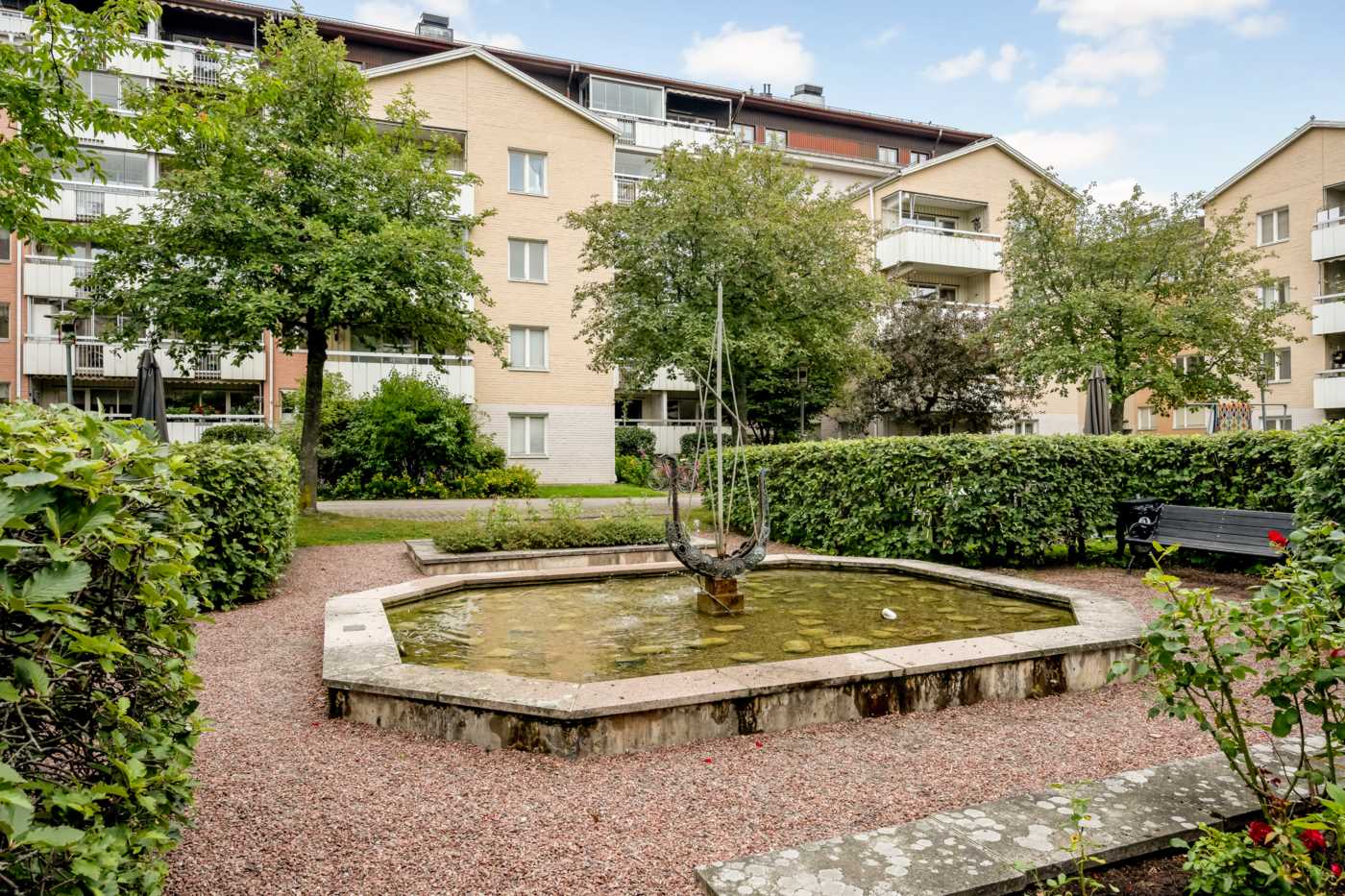 Vacker springbrunn