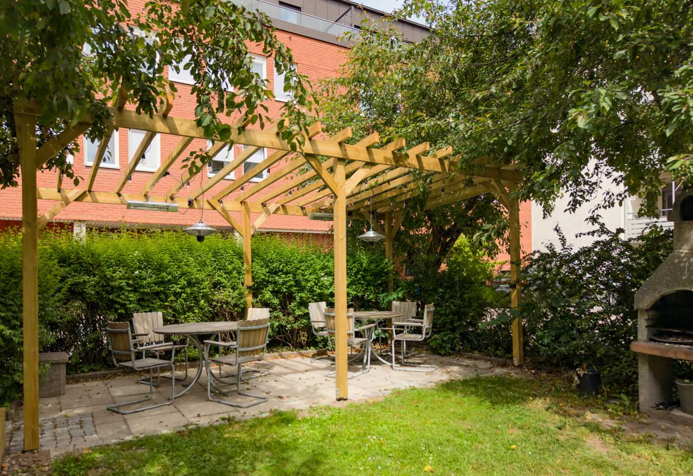 Grillplats på innergården