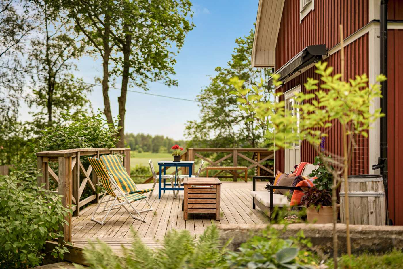 Vackert läge med underbar utsikt över landskapet