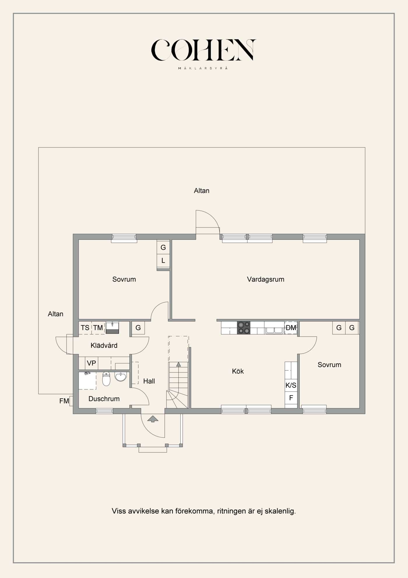 Planritning Entréplan