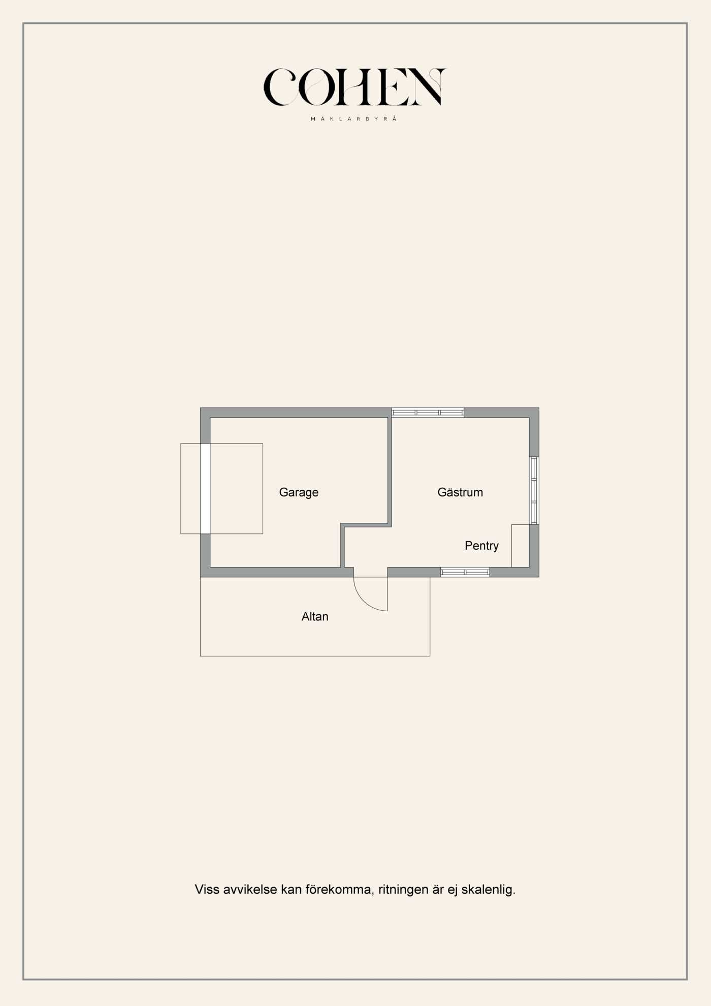 Planritning Garage