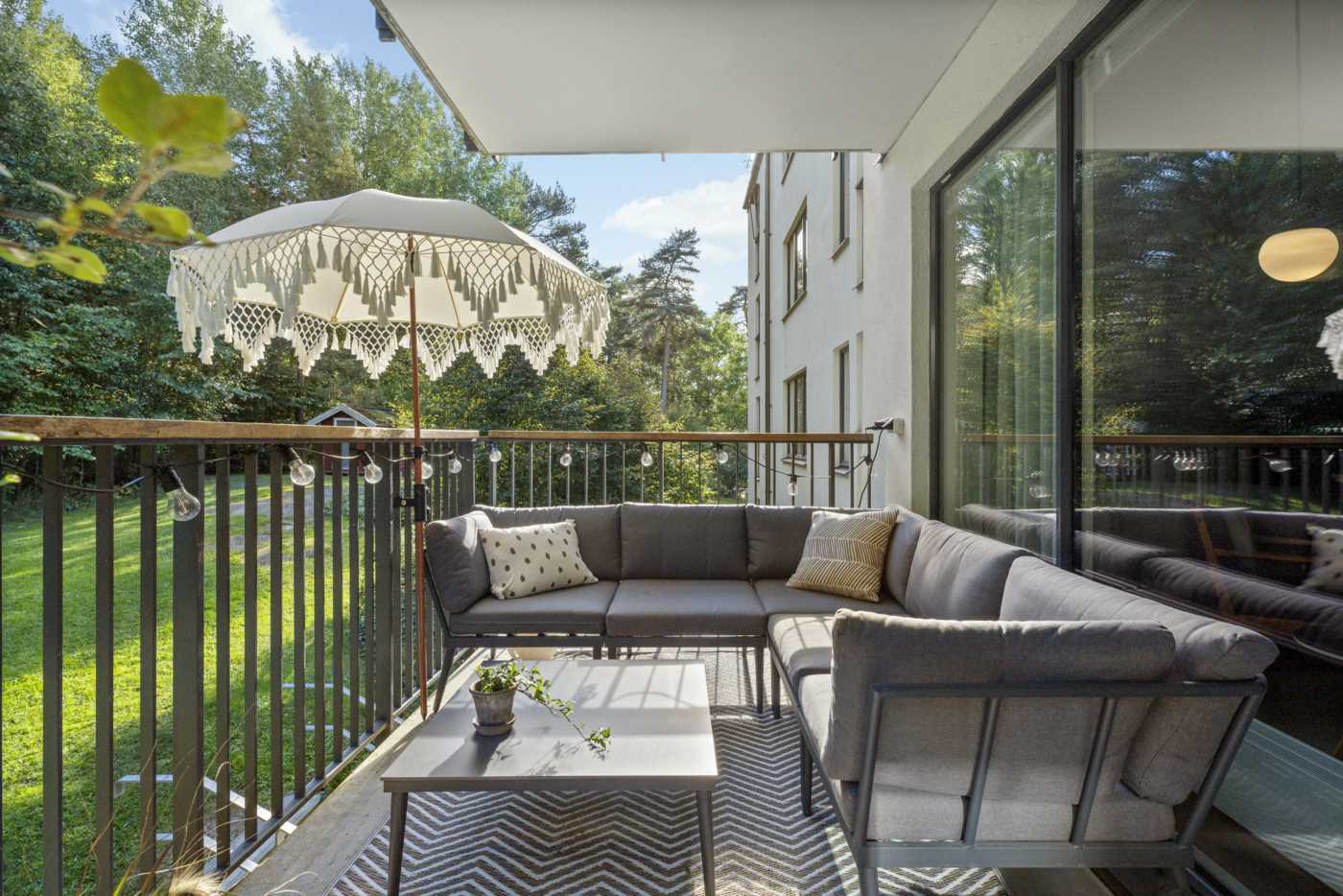 Balkongen mot stadsskogen