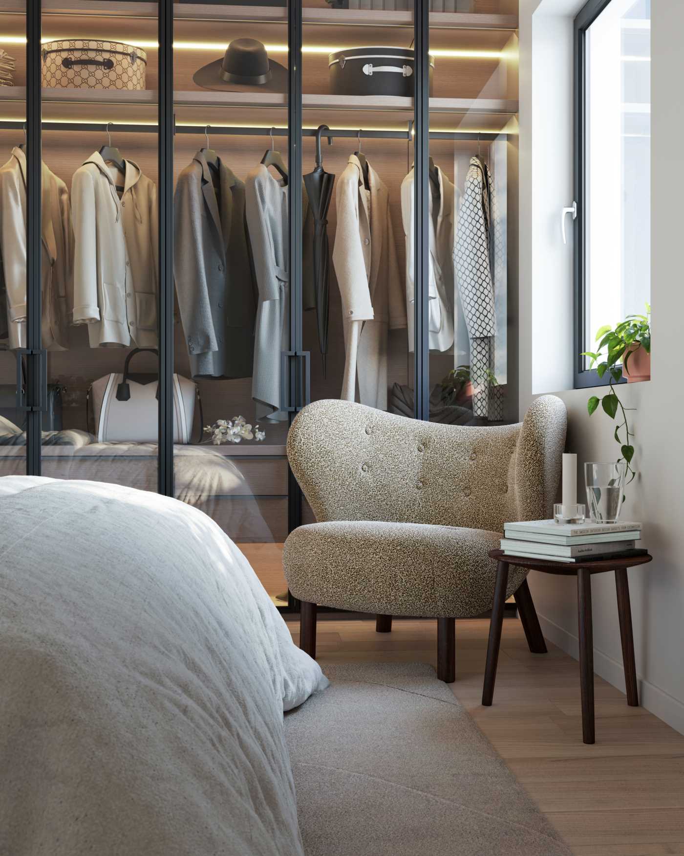 Sovrum Renderad bild